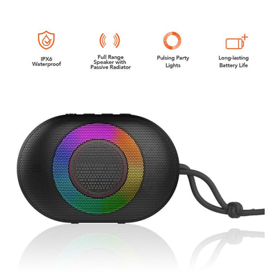 mbeat Bump B1 IPX6 Portable RGB Bluetooth Party Speaker Payday Deals