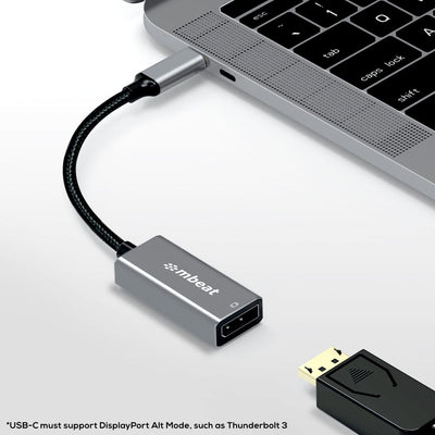 mbeat Elite USB-C to Display Port Adapter - Space Grey Payday Deals