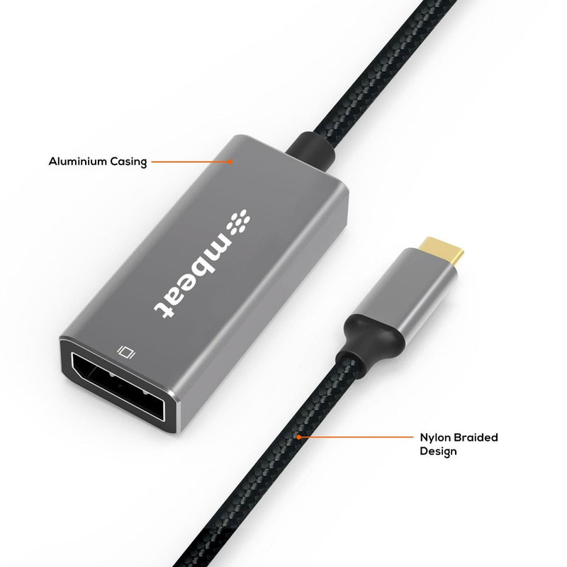 mbeat Elite USB-C to Display Port Adapter - Space Grey Payday Deals