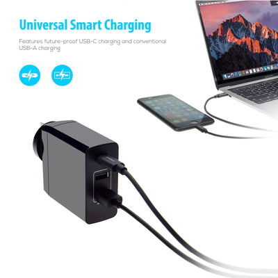 mbeat Gorilla Power 3-Port USB-C Power Delivery (PD) World Travel Charger (USB-C x 1, USB-A x 2) with Interchangeable Plugs Payday Deals