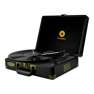 mbeat Woodstock Black Retro Turntable Payday Deals