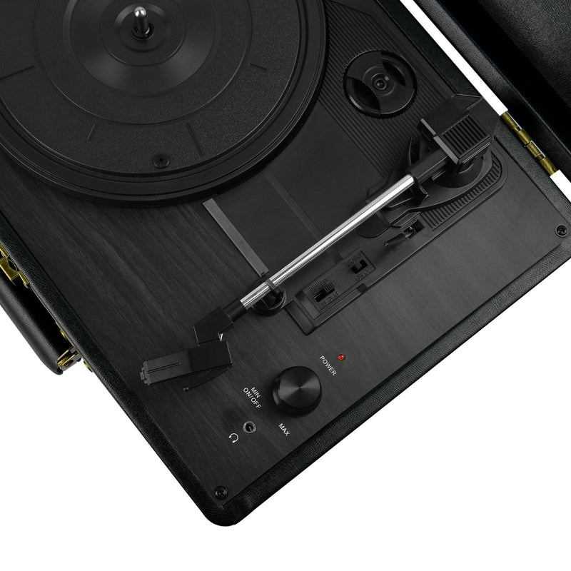 mbeat Woodstock Black Retro Turntable Payday Deals