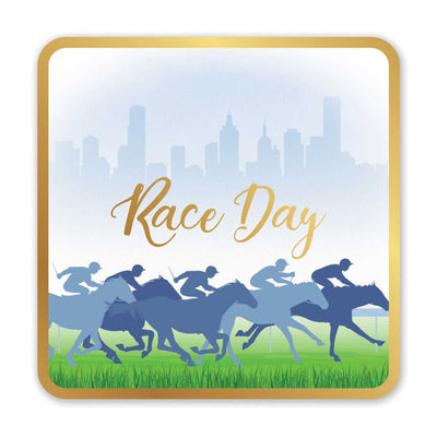 Melbourne Cup Race Day Hot Stamped Drink Coasters Bulk Pack 50