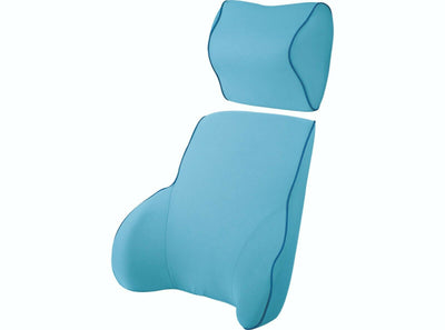 Blue Memory Foam Lumbar Back & Neck Pillow Support Back Cushion Office Car Seat Payday Deals