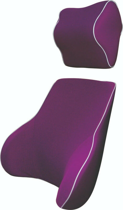 Purple Memory Foam Lumbar Back & Neck Pillow Support Back Cushion Office Car Seat Payday Deals