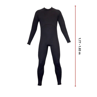 Mens Steamer Wetsuit Long Sleeve/Leg 3mm Neoprene Wet Suit - Large Payday Deals