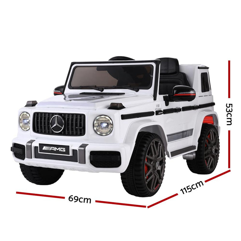 Mercedes-Benz Kids Ride On Car Electric AMG G63 Licensed Remote Cars 12V White Payday Deals