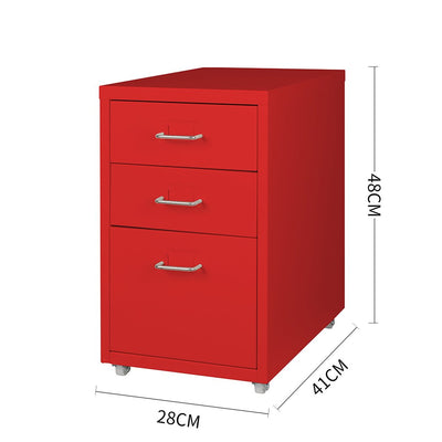 Metal Cabinet Storage Cabinets Folders Steel Study Office Organiser 3 Drawers Payday Deals