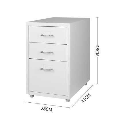 Metal Cabinet Storage Cabinets Folders Steel Study Office Organiser 3 Drawers Payday Deals