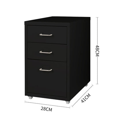 Metal Cabinet Storage Cabinets Folders Steel Study Office Organiser 3 Drawers Payday Deals