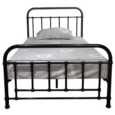 Metallica King Single Bed Size Metal Frame Platform Mattress Base - Black Payday Deals