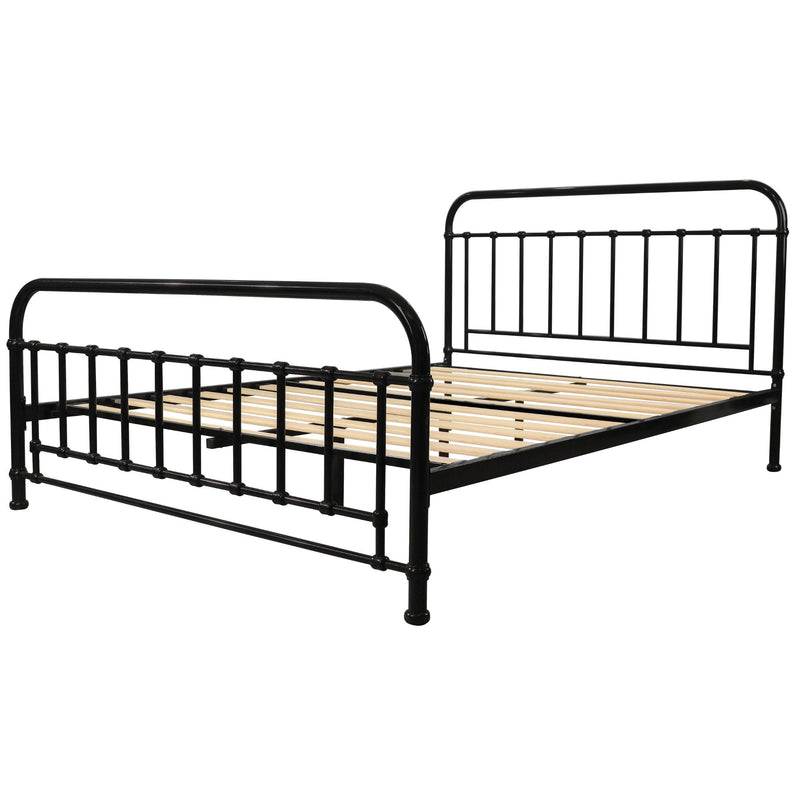 Metallica Queen Bed Size Metal Frame Platform Mattress Base - Black Payday Deals