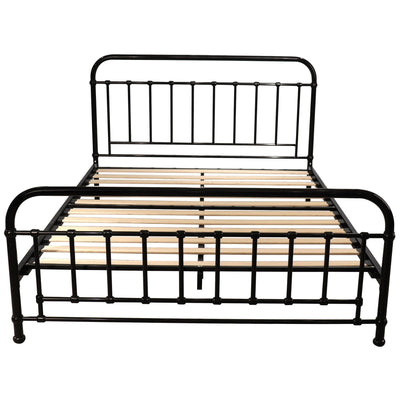 Metallica Queen Bed Size Metal Frame Platform Mattress Base - Black Payday Deals