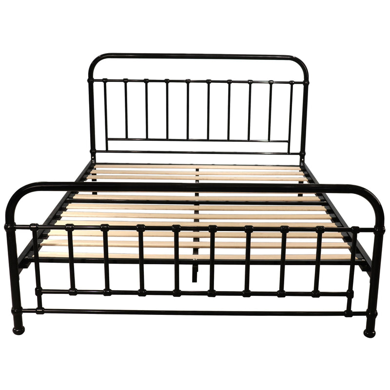 Metallica Queen Bed Size Metal Frame Platform Mattress Base - Black Payday Deals