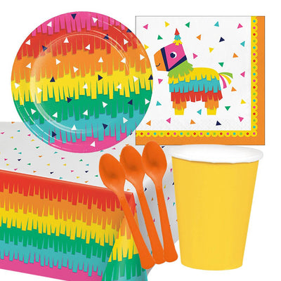 Mexican Taco Fiesta 8 Guest Deluxe Tableware Party Pack