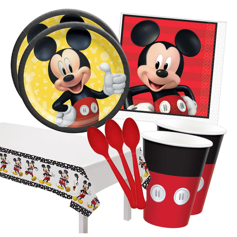 Mickey Mouse Forever 16 Guest Large Deluxe Tableware Pack Payday Deals