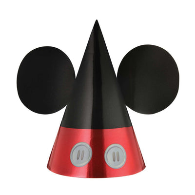 Mickey Mouse Forever Party Cone Hats 8 Pack
