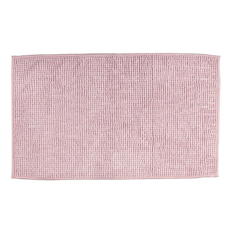 Microfiber Shower & Bathroom Bath Mat Non Slip Soft Pile Design (Pink) Payday Deals