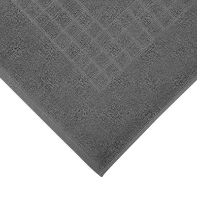 Microfiber Soft Non Slip Bath Mat Check Design (Anthrazit) Payday Deals