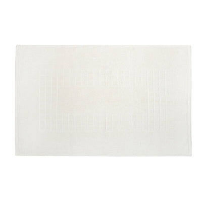 Microfiber Soft Non Slip Bath Mat Check Design (Cream) Payday Deals