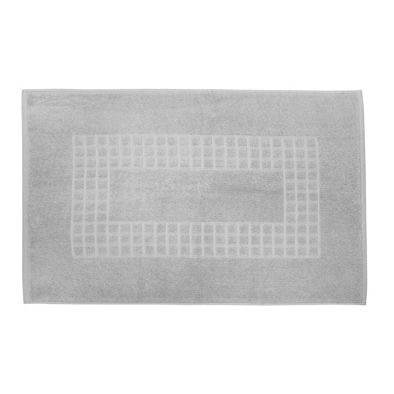 Microfiber Soft Non Slip Bath Mat Check Design (Grey) Payday Deals