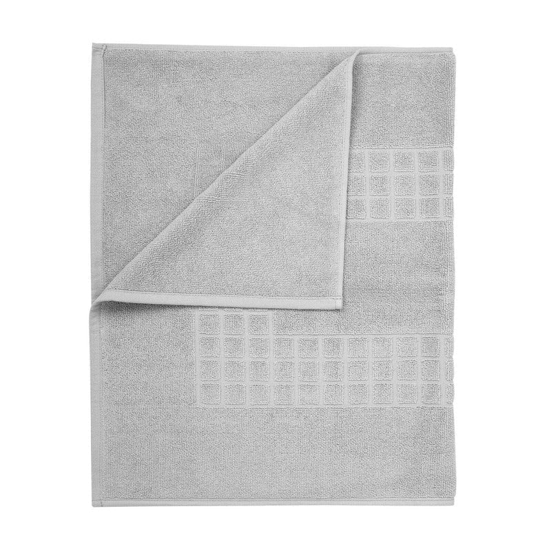 Microfiber Soft Non Slip Bath Mat Check Design (Grey) Payday Deals