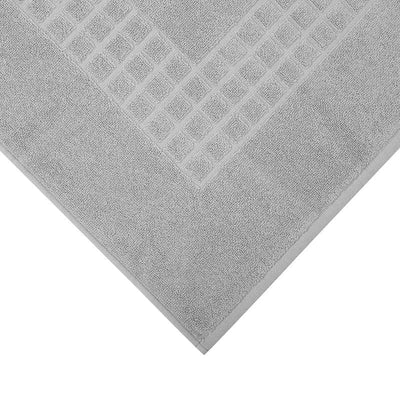 Microfiber Soft Non Slip Bath Mat Check Design (Grey) Payday Deals