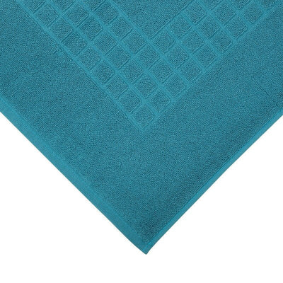 Microfiber Soft Non Slip Bath Mat Check Design (Petrol) Payday Deals