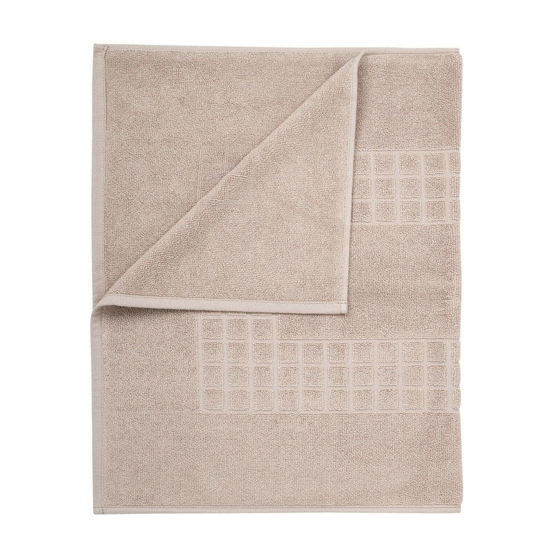 Microfiber Soft Non Slip Bath Mat Check Design (Taupe) Payday Deals