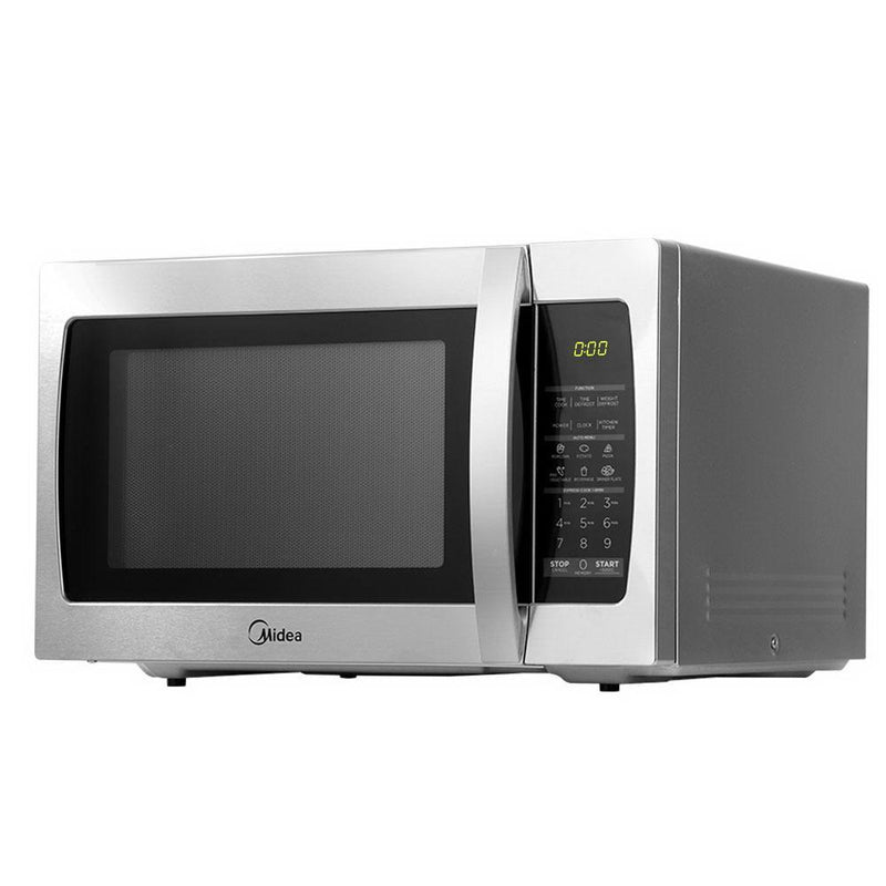 Midea 34L 1100W Electric Digital Solo Microwave Oven Kitchen Silver