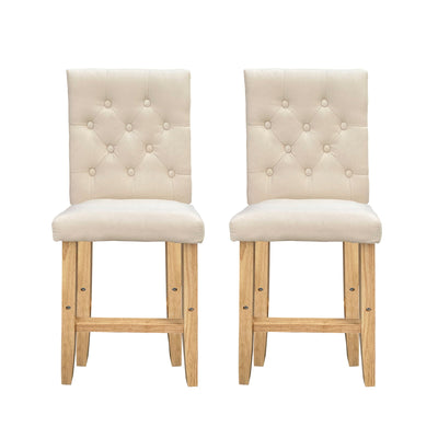 Milano Decor Hamptons Barstool Cream Chairs Kitchen Dining Chair Bar Stool Two Pack Payday Deals