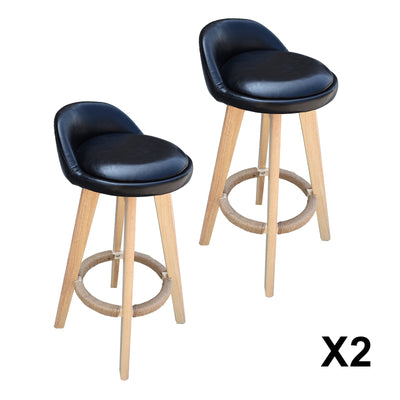 Milano Decor Phoenix Barstool Black Chairs Kitchen Dining Chair Bar Stool Two Pack Payday Deals