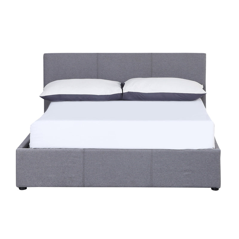 Milano Luxury Gas Lift Bed Frame Base And Headboard With Storage All Sizes Grey Queen Payday Deals