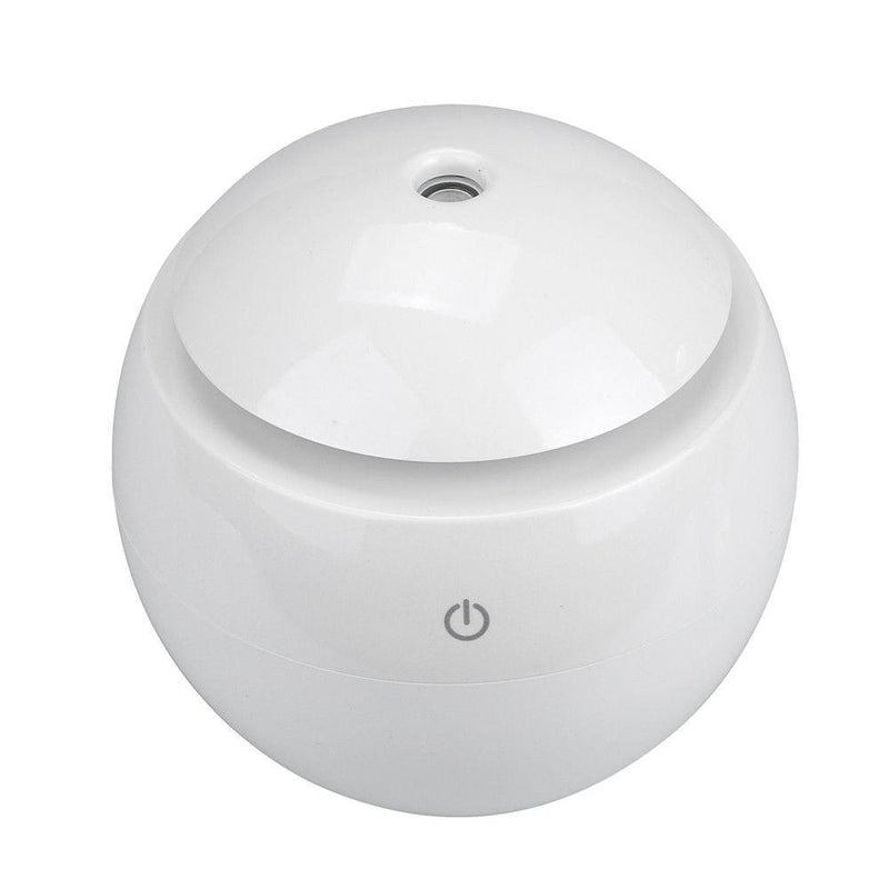 Milano Ultrasonic USB Diffuser with 10 Aroma Oils Humidifier LED Light 130ml 9.7 x 9.7 x 9.7cm White Payday Deals