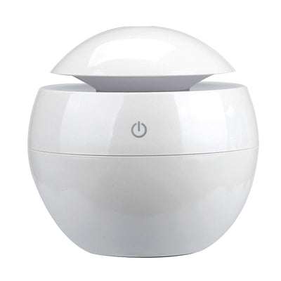 Milano Ultrasonic USB Diffuser with 10 Aroma Oils Humidifier LED Light 130ml 9.7 x 9.7 x 9.7cm White Payday Deals
