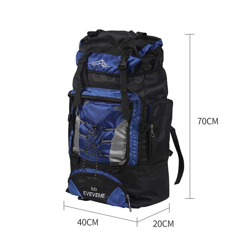 Military Backpack Tactical Hiking Camping Bag Rucksack Outdoor Trekking 80L Payday Deals