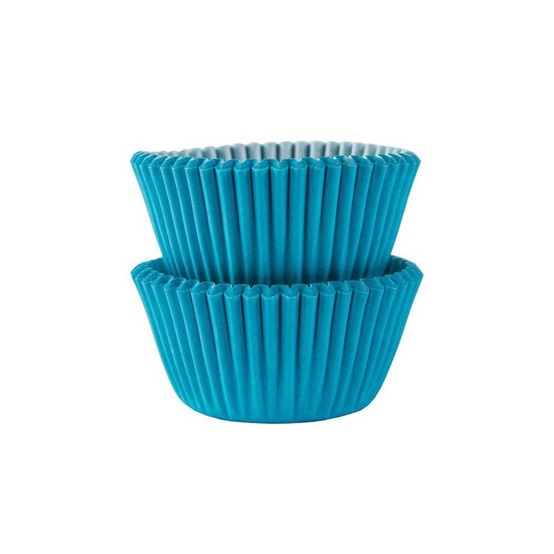 Mini Caribbean Blue Cupcake Cases Baking Cups 100 Pack Payday Deals