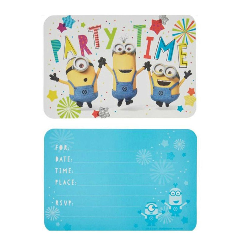 Minion Despicable Me Postcard Invitations 8 Pack Payday Deals