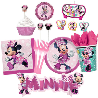 Minnie Mouse 8 Guest Happy Birthday Party Pack