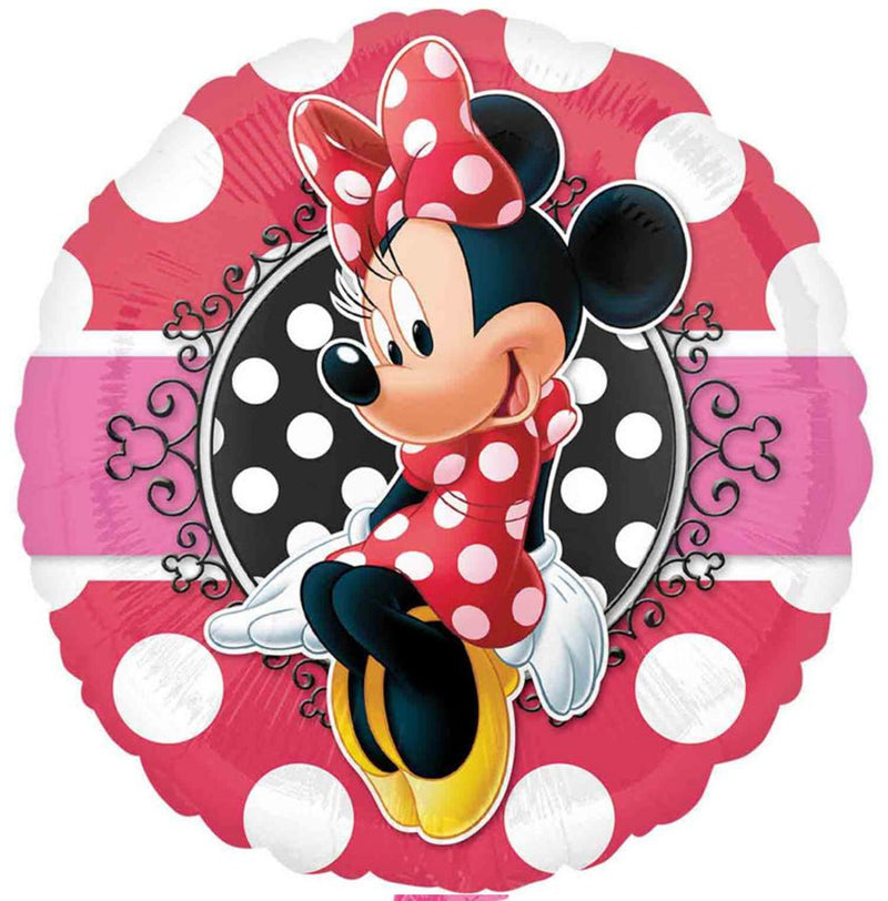 Minnie Mouse Round Portrait Foil Balloon Payday Deals
