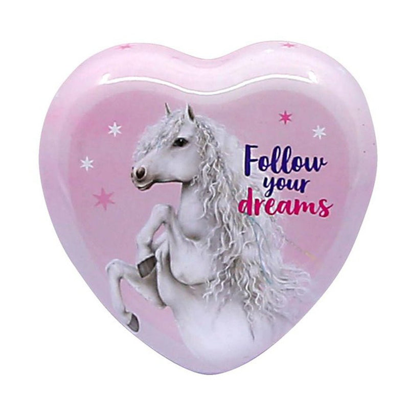 Miss Melody Small Heartshape Tooth Tin Horse Follow Your Dreams Payday Deals