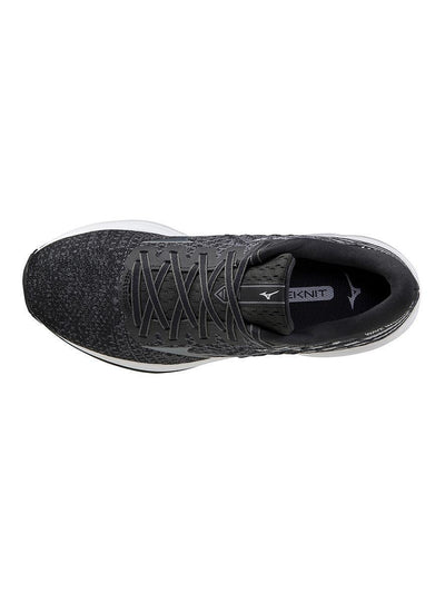 Mizuno Men's Wave Inspire 17 Waveknit Sneakers Running Shoes - Black Quiet Shade Payday Deals