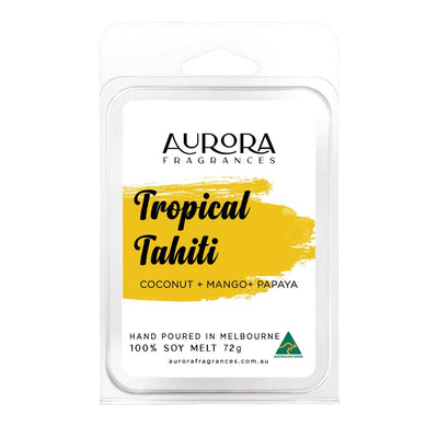 Aurora Tropical Tahiti Soy Wax Melts Australian Made 72g 5 Pack