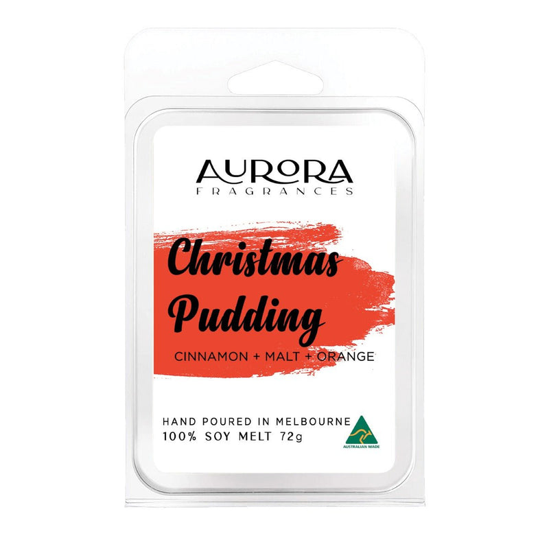 Aurora Christmas Pudding Soy Wax Melts Australian Made 72g 5 Pack