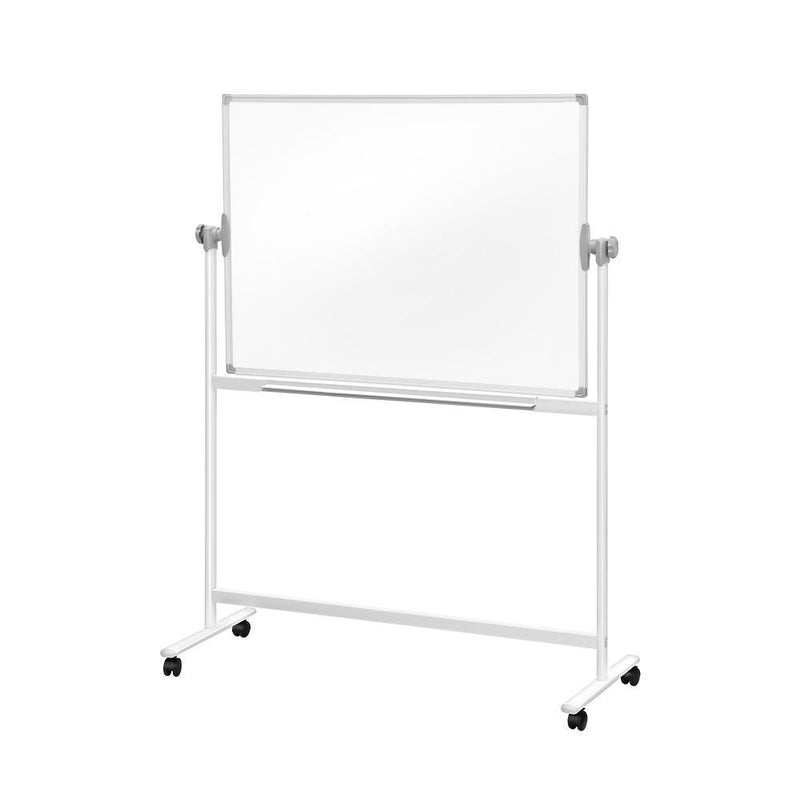 Mobile Whiteboard with Stand Double Sided Magnetic Aluminum Frame 120x90cm