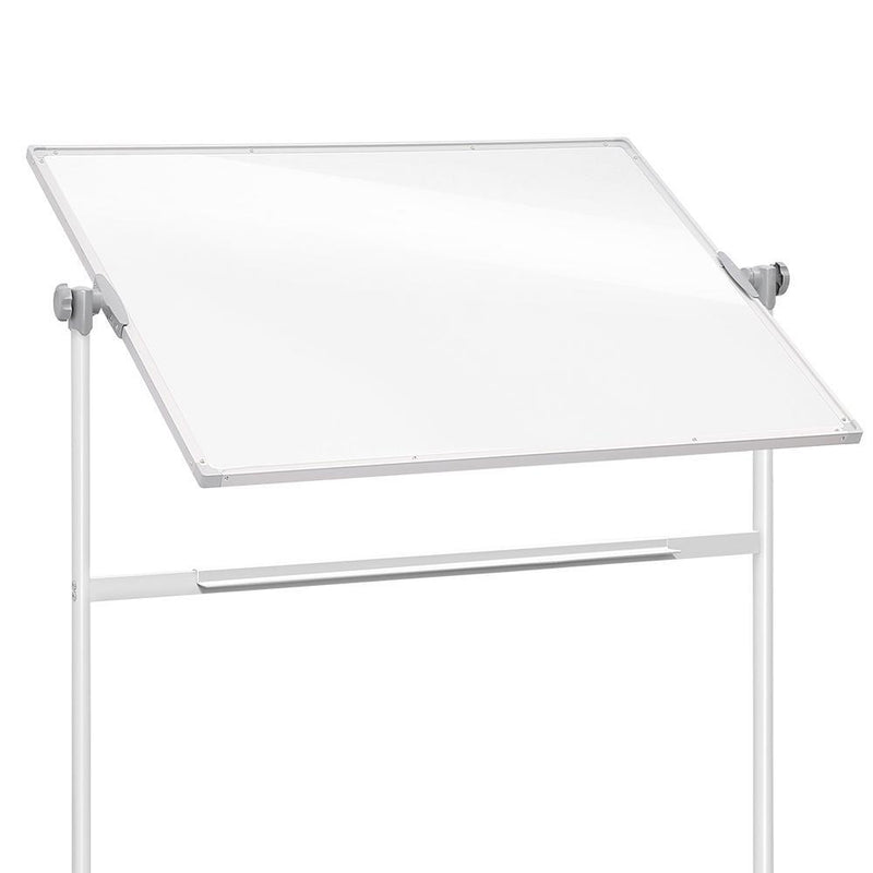 Mobile Whiteboard with Stand Double Sided Magnetic Aluminum Frame 180x120cm