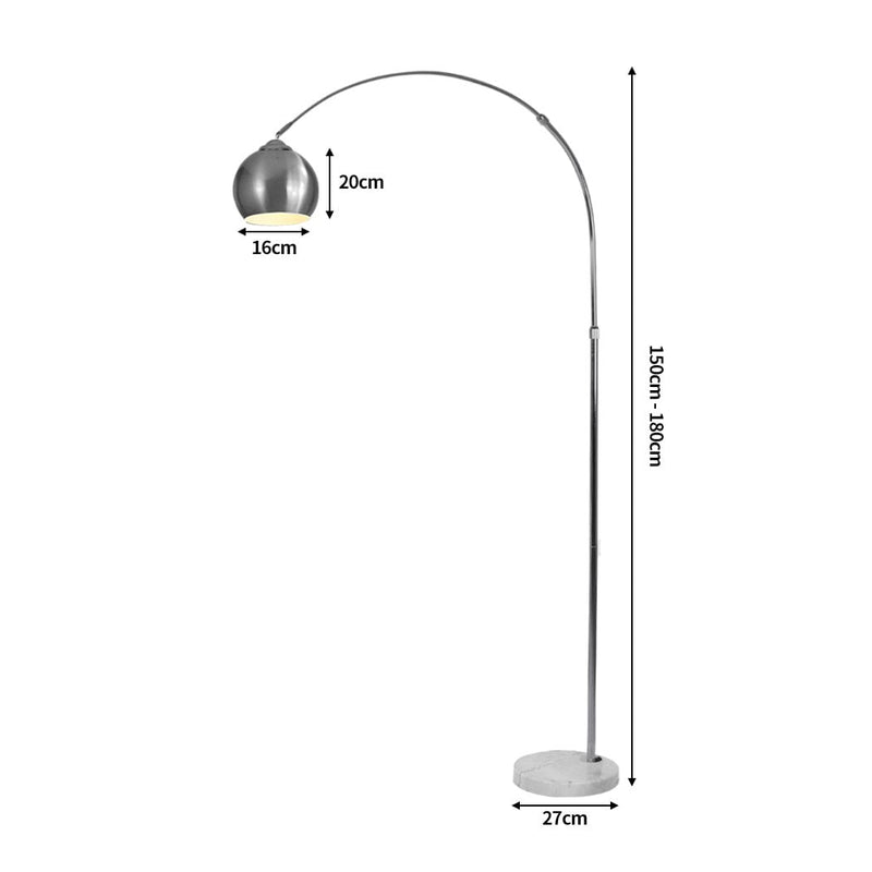 Modern LED Floor Lamp Stand Reading Light Height Adjustable Indoor Marble Base Payday Deals