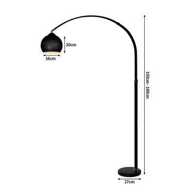 Modern LED Floor Lamp Stand Reading Light Height Adjustable Indoor Marble Base Payday Deals