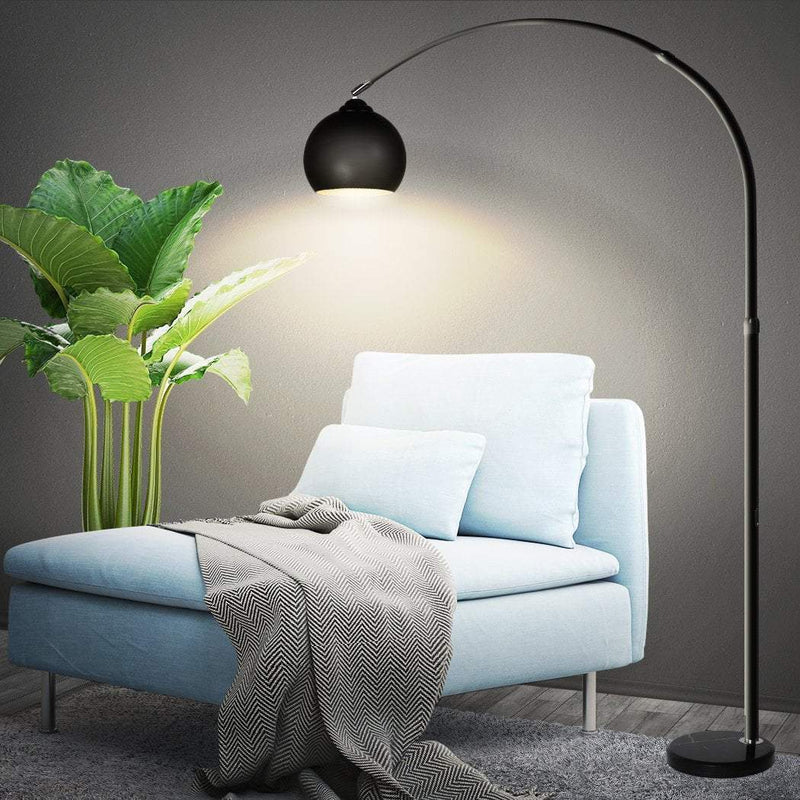 Modern LED Floor Lamp Stand Reading Light Height Adjustable Indoor Marble Base Payday Deals