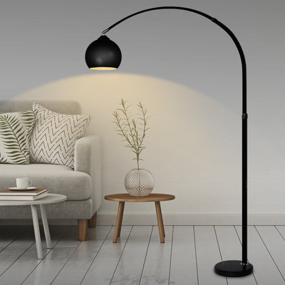 Modern LED Floor Lamp Stand Reading Light Height Adjustable Indoor Marble Base Payday Deals